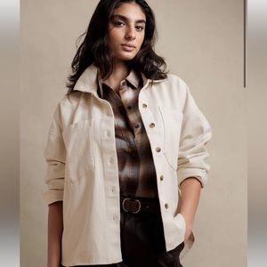 Banana Republic Oversized Twill shirt shacket